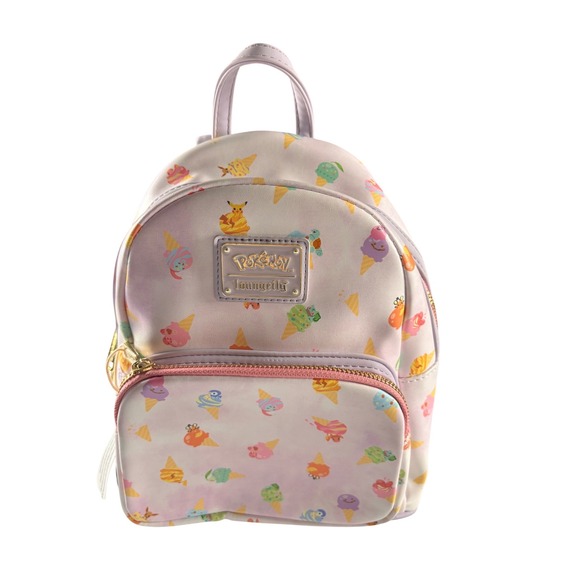 Loungefly Pokemon Ice Cream Acid Wash Mini Backpack Lavender Purple NEW - Picture 4 of 16